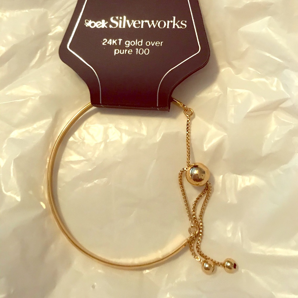 Belk Silverworks 24kt bracelet NWT